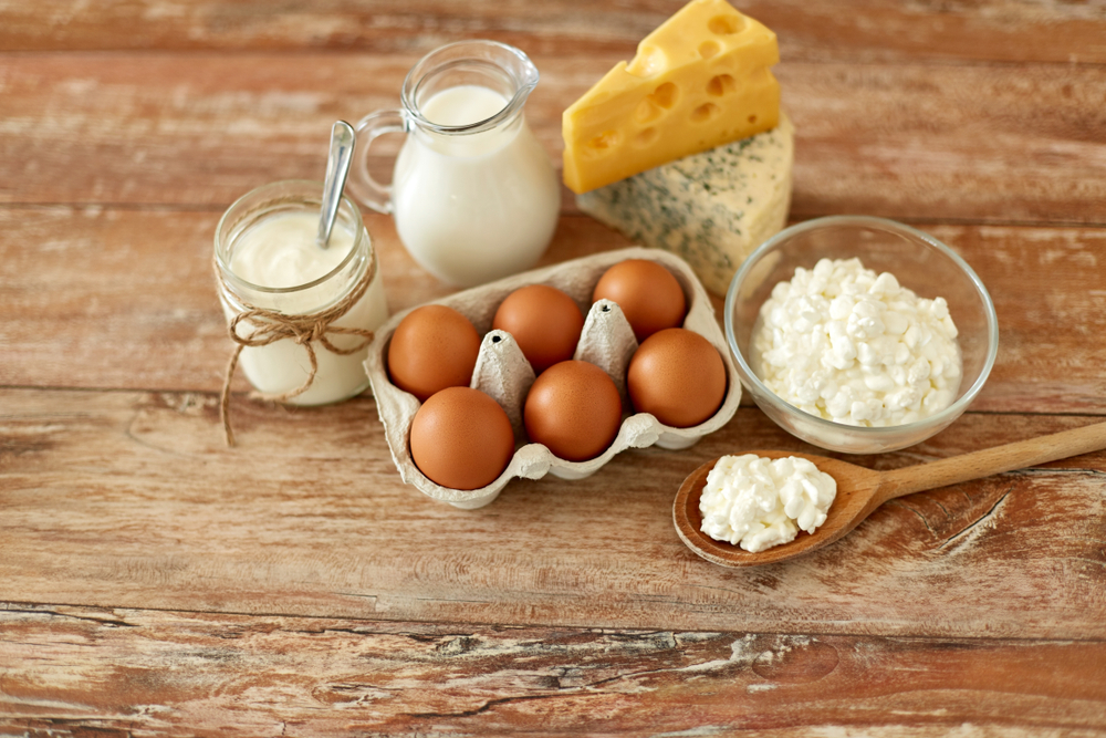 Eggs and cheese are good sources of vitamin K.