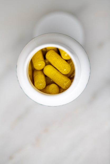 Close,Up,Of,Berberine,Supplement,Capsules